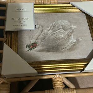 Studio McGee 10” x 8” Swan Framed Wall Art